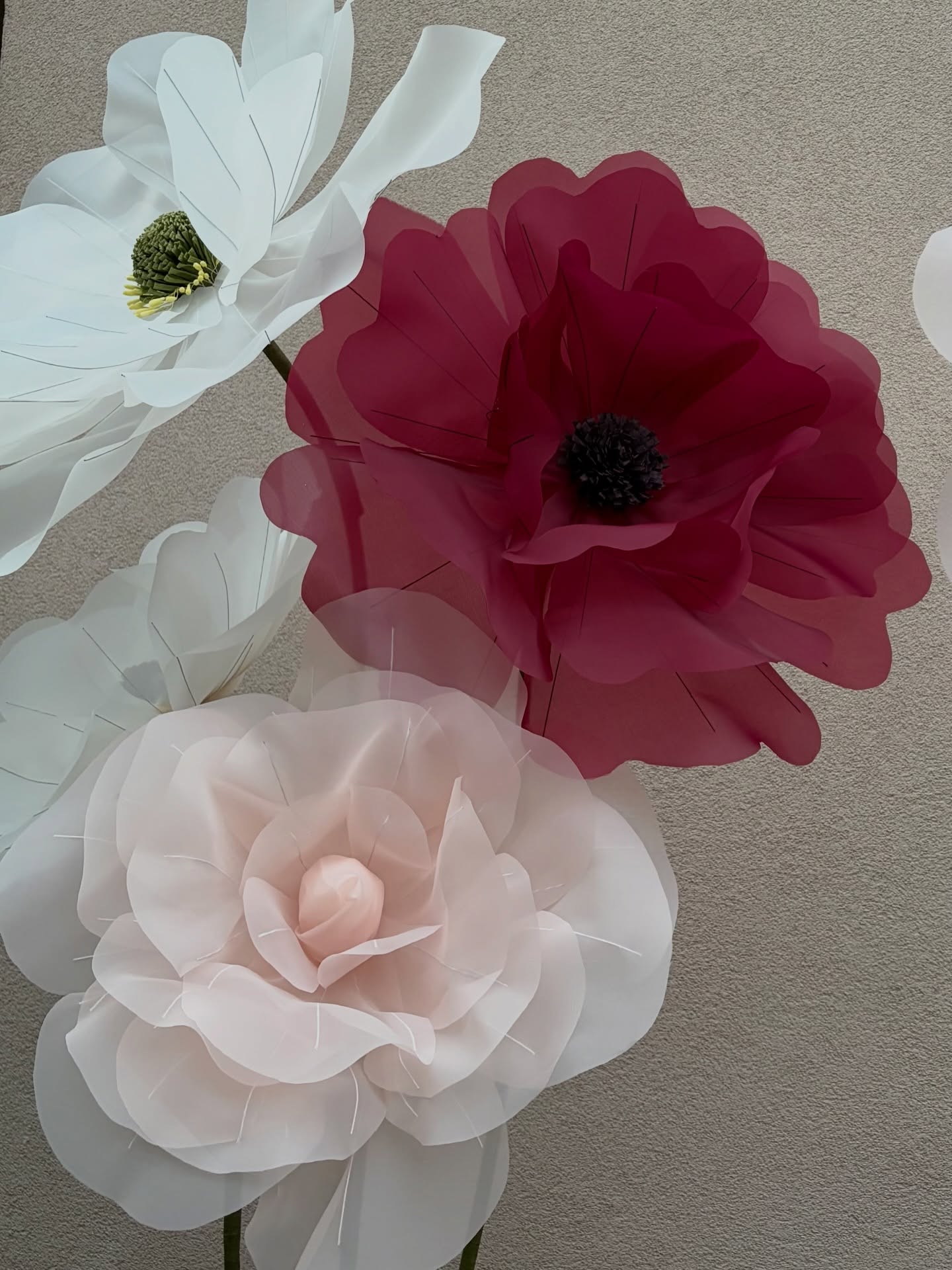 Organza cvijet u boji